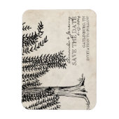 Vintage Schwarze Trauerweide Save The Date Magnet (Vertikal)