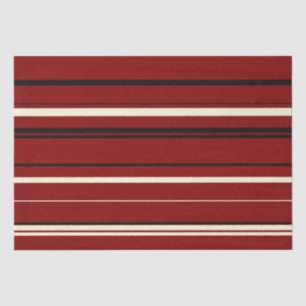 Vintage schwarze und rote Streifen Seidenpapier