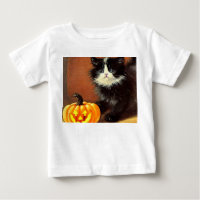 Vintage-schwarze-und-weiße-Halloween-Kätzchen