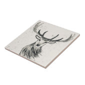 Vintage schwarze und weiße Wildtiere Fliese (Seite)