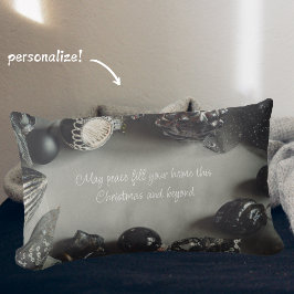 Vintage Schwarze Weihnachtsschmuck mit Ribbon Lendenkissen