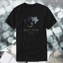 Vintage Schwarze Weihnachtsschmuck mit Ribbon