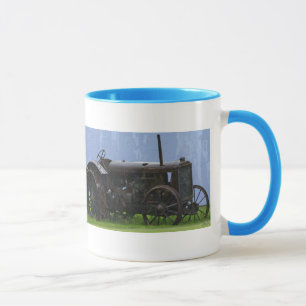 Vintage schwarze Zugmaschine - Landfahrzeug Tasse