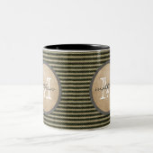 Vintage schwarze zweifarbige tasse (Mittel)