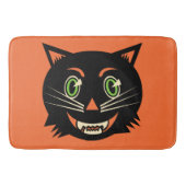 Vintage Schwarzkatze Badematte (Vorderseite)