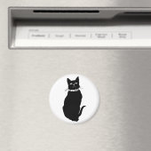 Vintage Schwarzkatze Magnet (In Situ (Geschirrspüler))