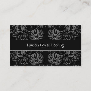 Vintage Schwarzweiss-Geschäfts-Karte Visitenkarte