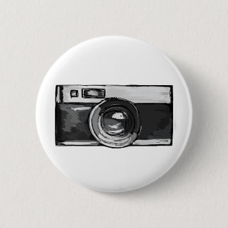 Vintage-Schwarzweiß-Kamera-Taste Button