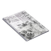 Vintage Schwarzweiß-Luftpost Notizblock (Rechte Seite)