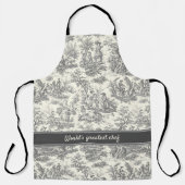 Vintage Schwarzweißtoilette Schürze (Vorderseite)