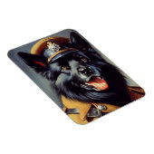 Vintage Schwarzwurtenmalerei Magnet (Rechte Seite)