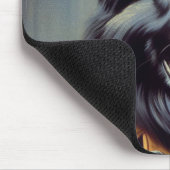 Vintage Schwarzwurtenmalerei Mousepad (Ecke)