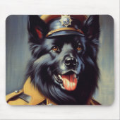 Vintage Schwarzwurtenmalerei Mousepad (Vorne)