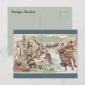 Vintage Schweden Postkarte (Vorne/Hinten)