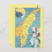 Vintage Schwedenkarte Postkarte (Vorne/Hinten)