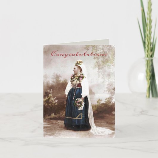 Vintage schwedische Hochzeit (Vorderseite)