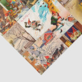 Vintage Schwedische Jultomte Gnome Collage Seidenpapier (Ausschnitt)