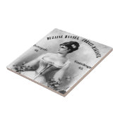 Vintage schwedische Korsett-Anzeige Fliese (Seite)