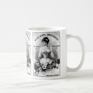 Vintage schwedische Korsett-Anzeige Kaffeetasse