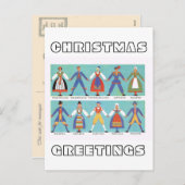 Vintage schwedische Kostüme Feiertagspostkarte (Vorne/Hinten)