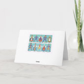 Vintage schwedische regionale Kostüme Karte (Rückseite)