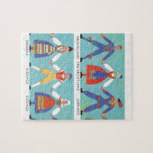 Vintage schwedische regionale Kostüme Puzzle (Horizontal)