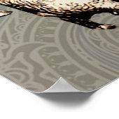 Vintage Schweine, zeichnend antike Schweine Poster (Ecke)