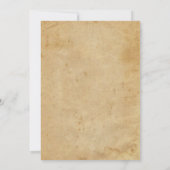 Vintage Schweineräuberin Einladung (Rückseite)