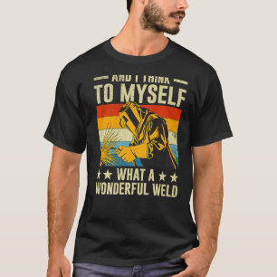 Vintage-Schweißen für Männer Vater Schmied Arbeite T-Shirt