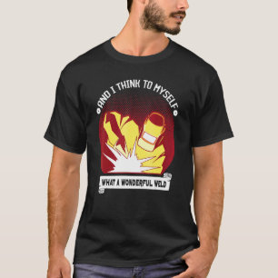 Vintage-Schweißen für Papa Männer Schmied Arbeiter T-Shirt