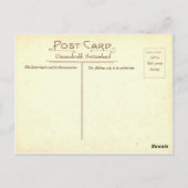 Vintage Schweiz, Luzern, Brücken Postkarte (Rückseite)