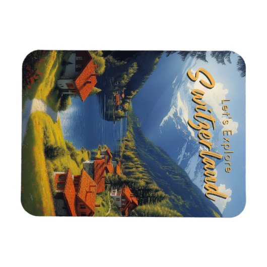 Vintage Schweiz Magnet (Horizontal)