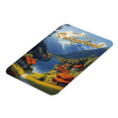 Vintage Schweiz Magnet (Linke Seite)