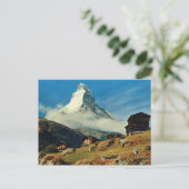 Vintage Schweiz Matterhorn, Wallis Postkarte (Stehend Vorderseite)