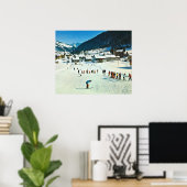 Vintage Schweiz, Morgins ecole de ski Poster (Heimbüro)