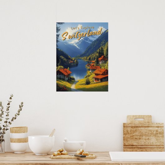 Vintage Schweiz Poster (Küche)