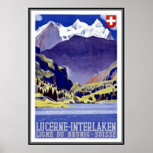 Vintage Schweiz - Poster
