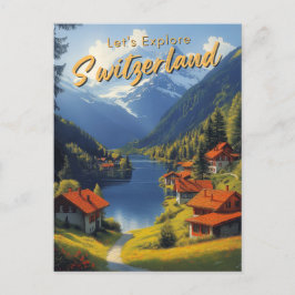 Vintage Schweiz Postkarte