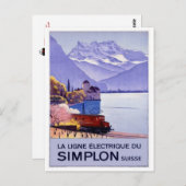 Vintage Schweiz - Postkarte (Vorne/Hinten)