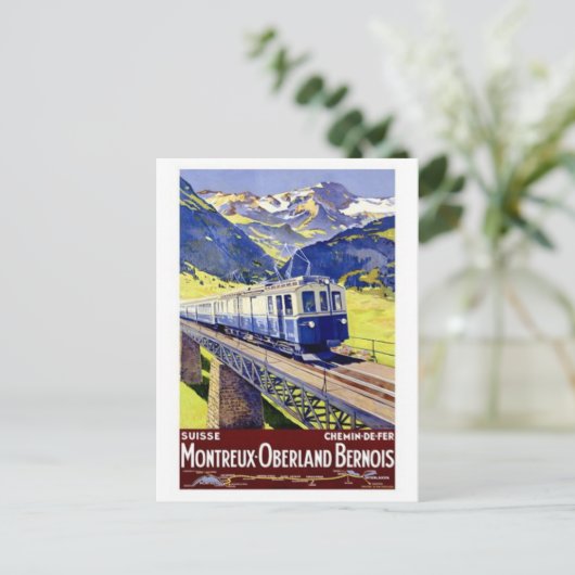 Vintage Schweiz - Postkarte (Stehend Vorderseite)