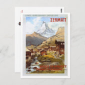 Vintage Schweiz - Postkarte (Vorne/Hinten)