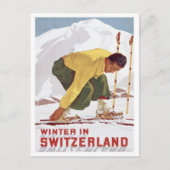 Vintage Schweiz - Postkarte (Vorderseite)