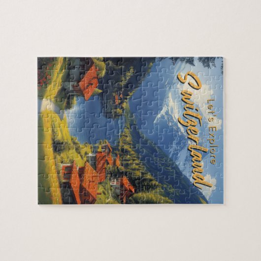 Vintage Schweiz Puzzle (Horizontal)