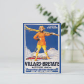 Vintage Schweiz Skialpen Schweiz Wandern Postkarte (Stehend Vorderseite)