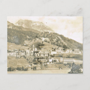 Vintage, Schweiz, St Moritz, 1906 Postkarte