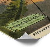 Vintage Schweiz Tourismus Illustration Art Poster (Ecke)