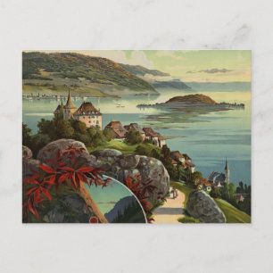 Vintage Schweiz Tourismus Illustration Art Postkarte