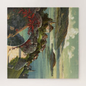Vintage Schweiz Tourismus Illustration Art Puzzle (Horizontal)