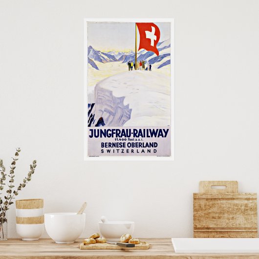 Vintage - Schweiz Tourismus Poster (Küche)