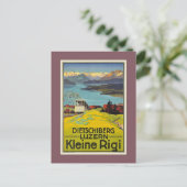 Vintage Schweizer Alpen Luzern Rigi Werbung Postkarte (Stehend Vorderseite)